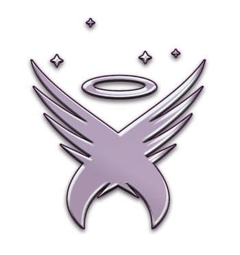 Midnight Angel logo drop shadow bevels